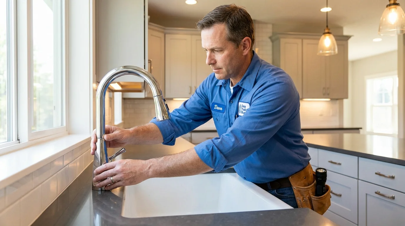 Kitchen faucet installation by Johns Plumbing LLC in Catlettsburg